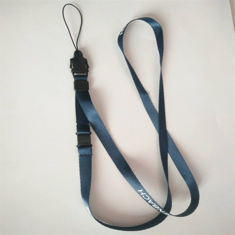 尼龙挂绳东莞生产订做带飞机扣织带的安全扣丝印绳