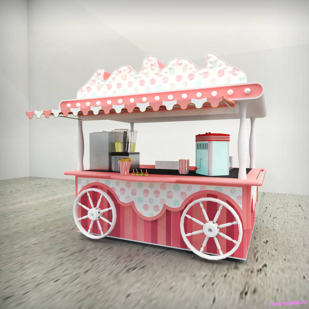 自贡方特乐园餐饮花车广场美食商品摊亭景区移动小卖部