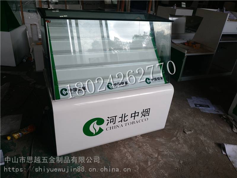 新款便利店小型组合烟酒柜多功能转角木质玻璃展示柜