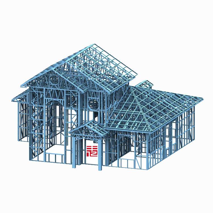 现代轻钢别墅建造全程