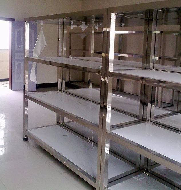 不锈钢平板货架款式冲孔面板拉伸板面货架仓库地下室储物归纳收纳架