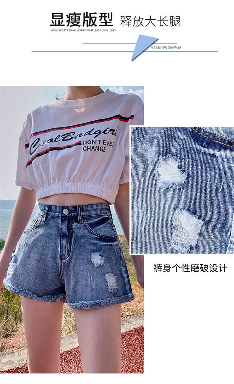 增城便宜女牛仔短裤次去义乌小量进货女式摆摊热卖T恤夏装