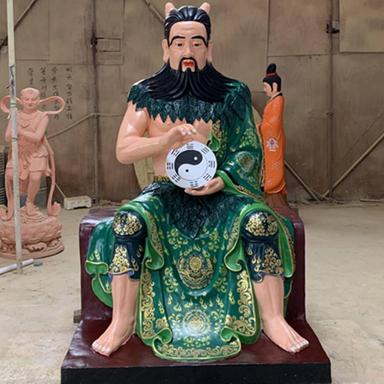三皇爷神像天皇地皇人皇道教三皇佛像图片五谷神佛像三皇老祖雕塑