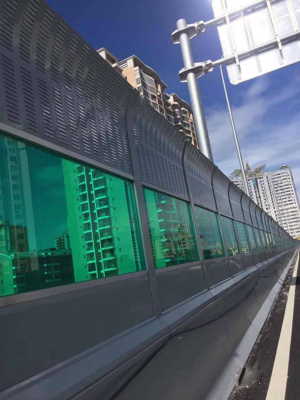 深圳广州款工地围墙公路声屏障隔音墙隔音屏工地隔音围挡隔音板彩钢板