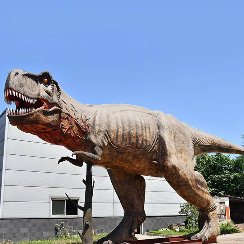 恐龙主题乐园仿真动物模型公园超大型霸王龙动态摆件