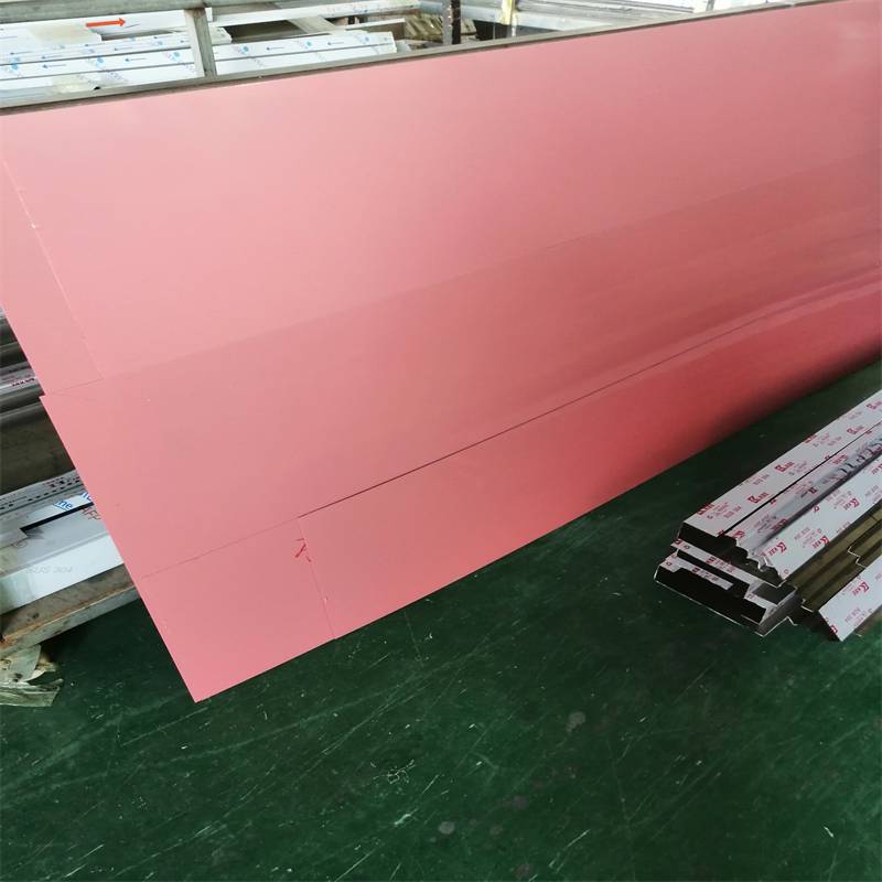304201氟碳烤漆不锈钢板不锈钢烤漆装饰板粉红色不锈钢板