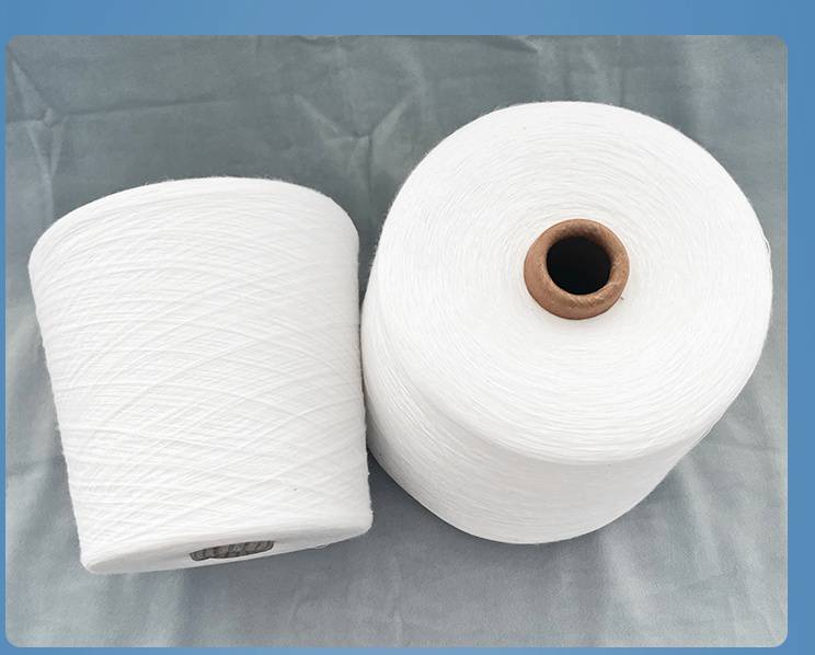 环保粘胶纱32支40支有机棉粘纱6040润锦