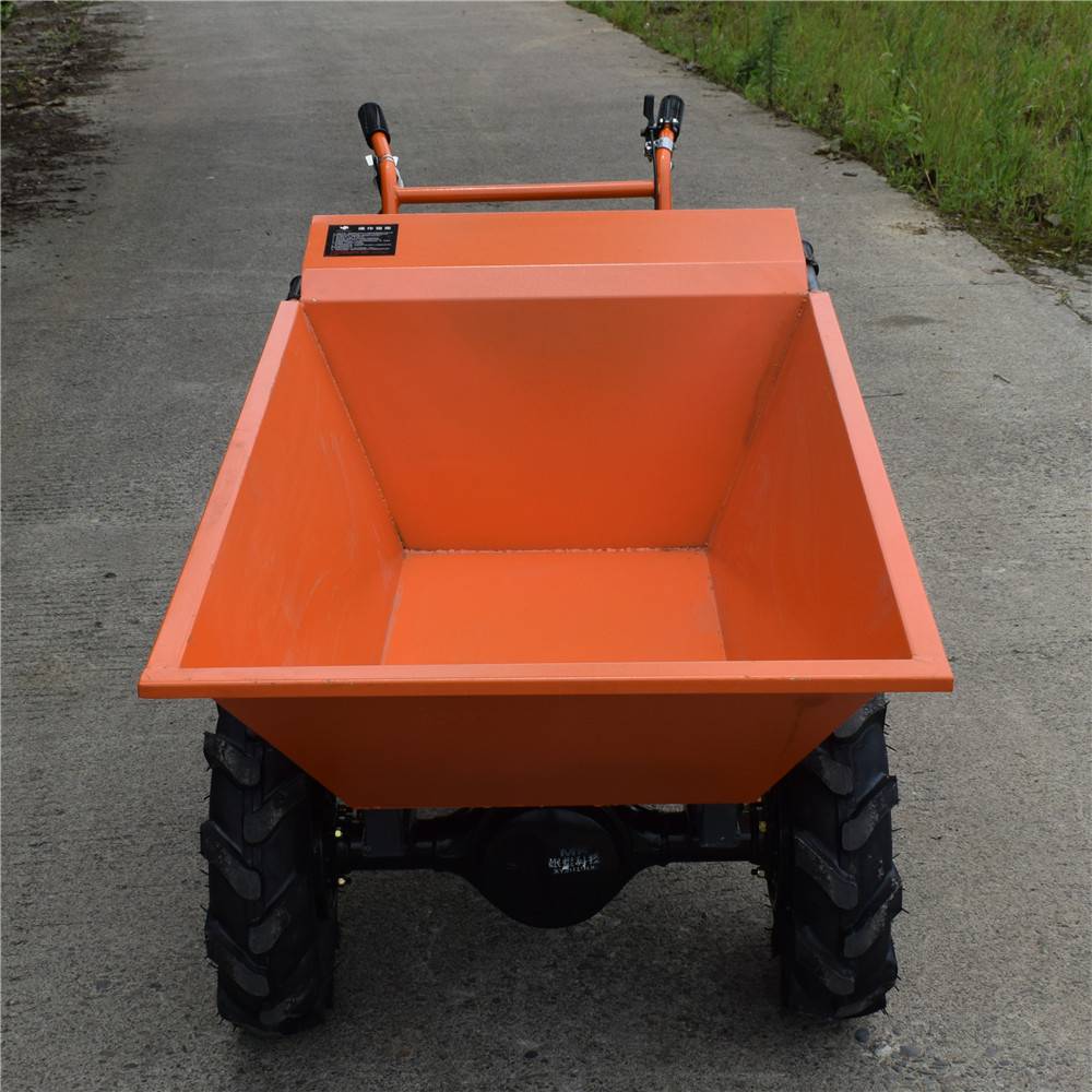 mk750a小型汽油动力三轮推车大载重工地运料斗车果园摘果下山运输车