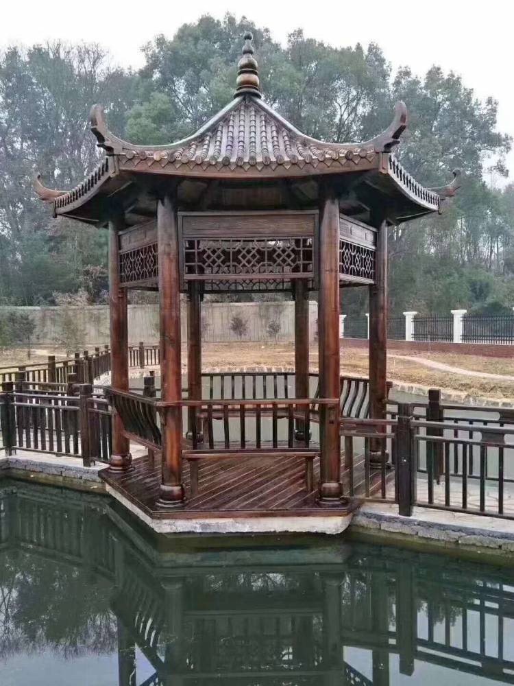 木头亭子小亭子凉亭厂家防腐木凉亭