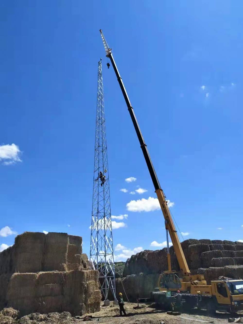 晟泓避雷塔楼顶装饰塔工艺塔美化塔通讯塔抱杆增高架智慧灯杆