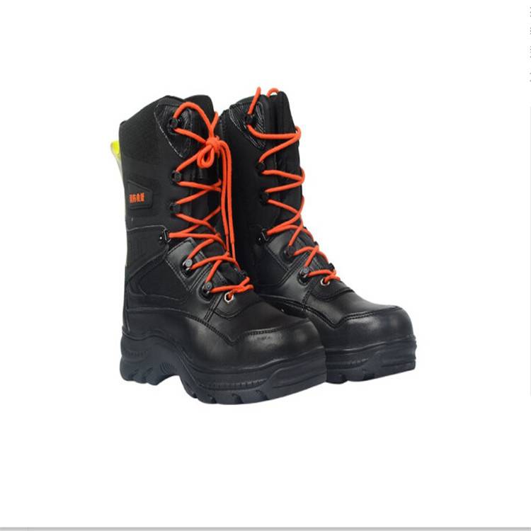 消防员抢险救援靴阻燃耐热训练靴zj002黑色42