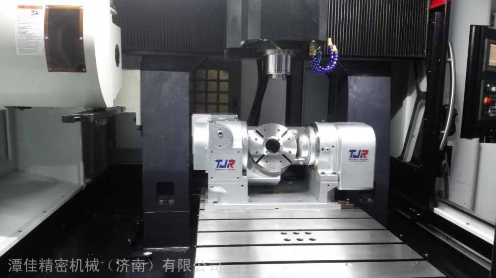 台湾原装潭佳五轴转台fhr255c摇篮式五轴数控分度盘