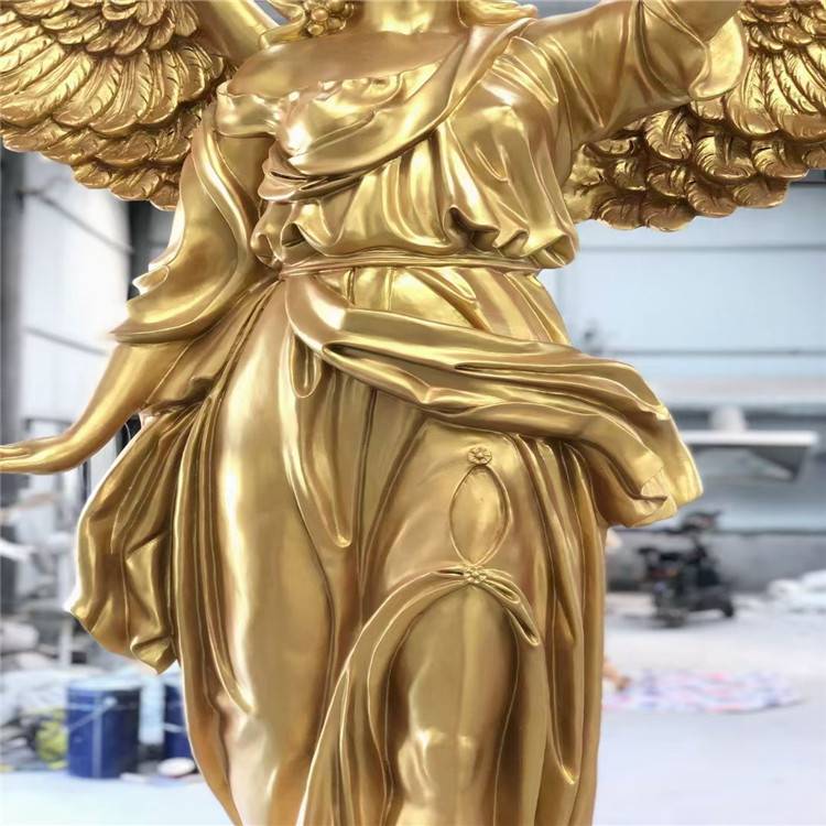 金色女神雕像玻璃钢西方人物雕塑广场景观雕塑