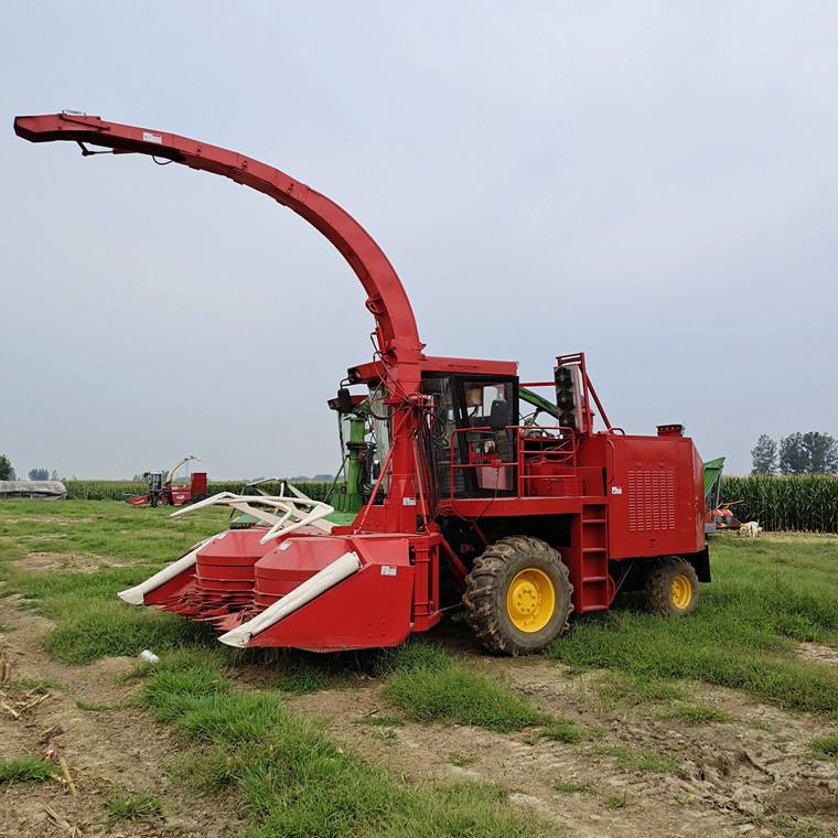 小四轮玉米秸秆青储机饲料秸秆粉碎机山东青储机厂家制造