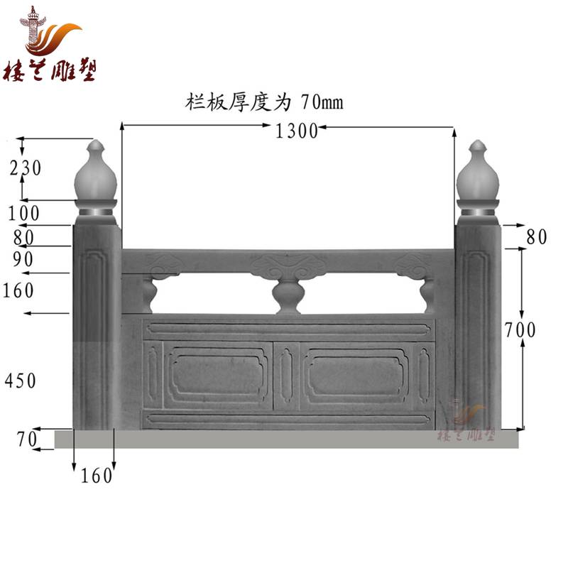 拱桥石桥石护栏 雕花栏杆上门安装