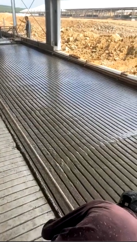 牛场地面拉纹器混凝土拉纹器手动牛场拉槽机