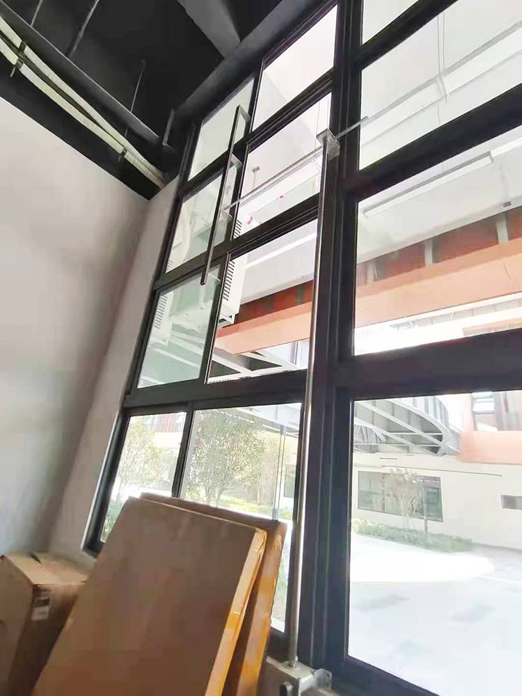 绍兴厂房高窗开窗器消防排烟窗70度手动开窗器多扇联开手摇曲臂开窗器
