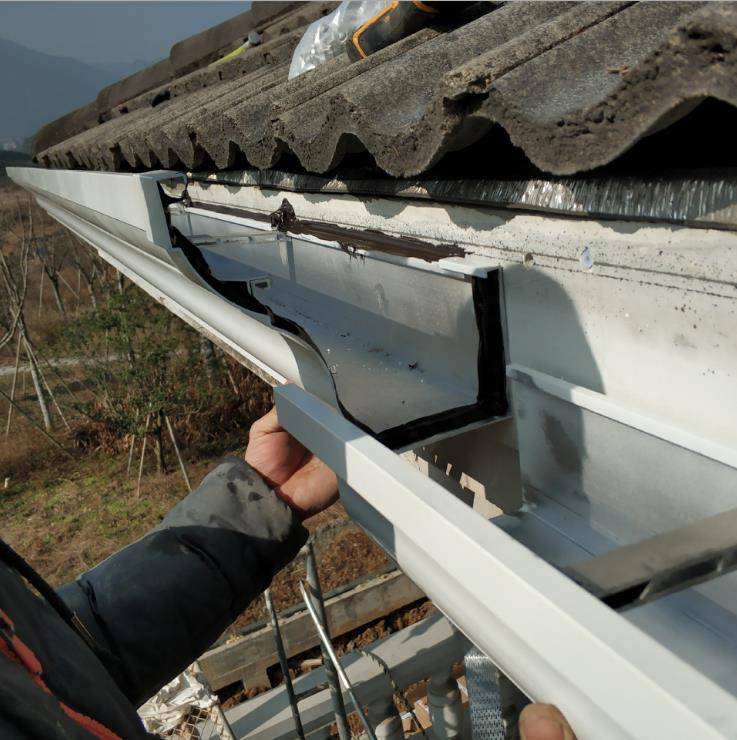 2022年式节能环保光伏发电接雨水槽铝合金天沟檐槽成品檐沟