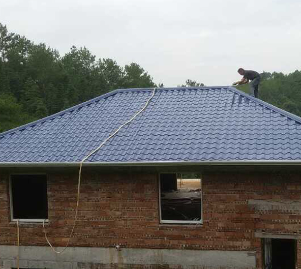 安装钢结构仿古琉璃瓦屋瓦彩钢琉璃瓦古建筑屋顶琉璃瓦