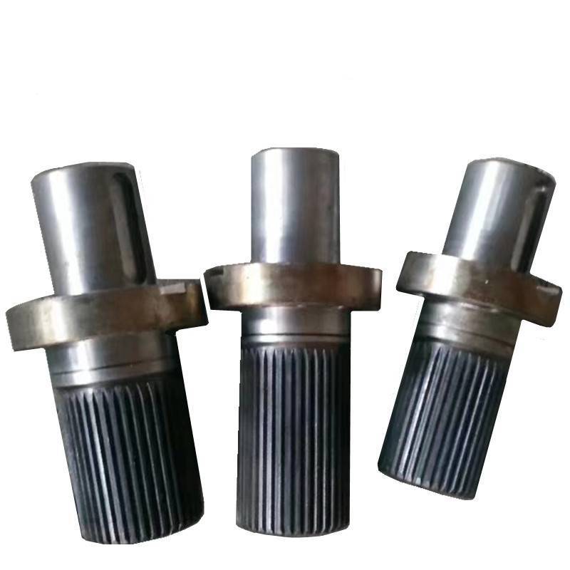 山东宇龙颗粒机齿轮齿轮箱配件560颗粒机花键轴