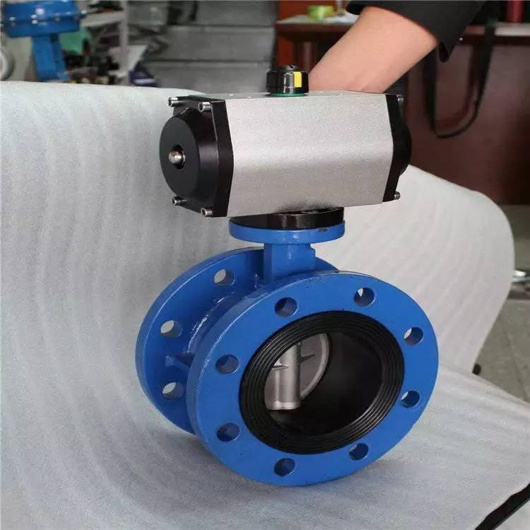 气动法兰蝶阀d641x10dn50dn400