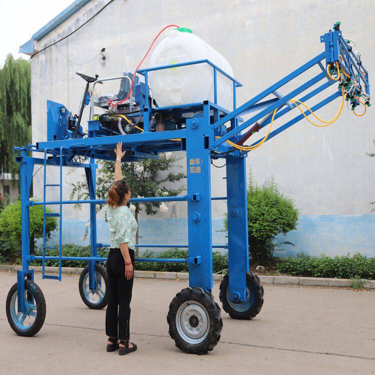液压折叠杆小麦打药机绿化带用高架子打药车园林树木打药机