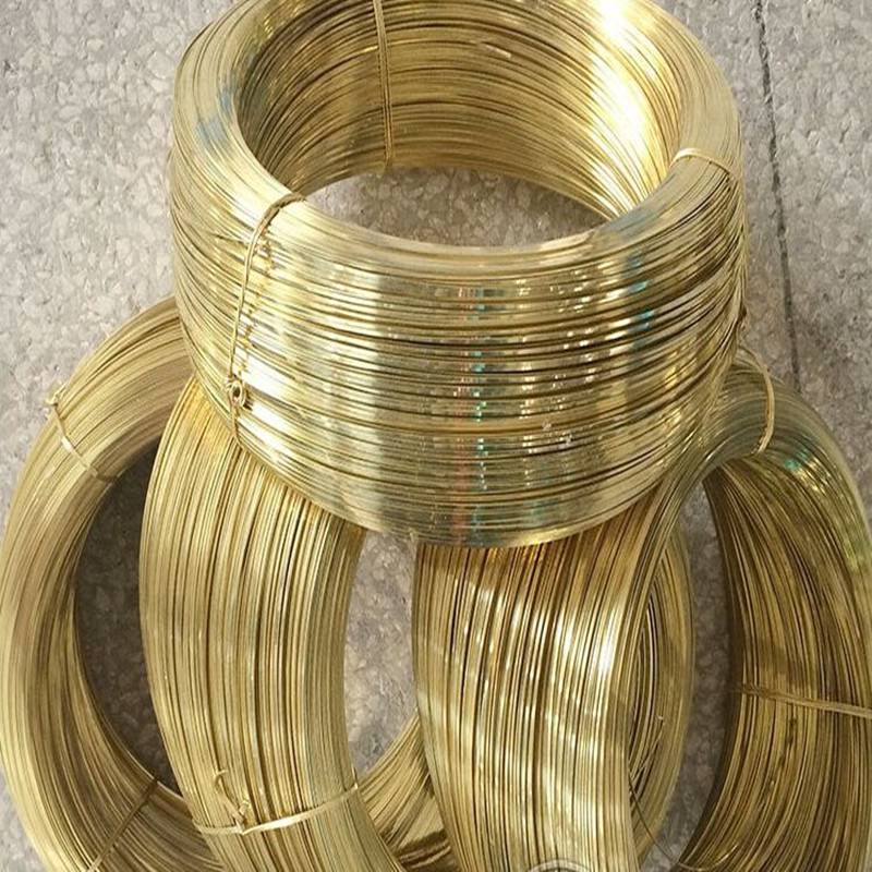 超细黄铜丝轴装0.03~0.2 压扁黄铜线 h65 h68插头扁线