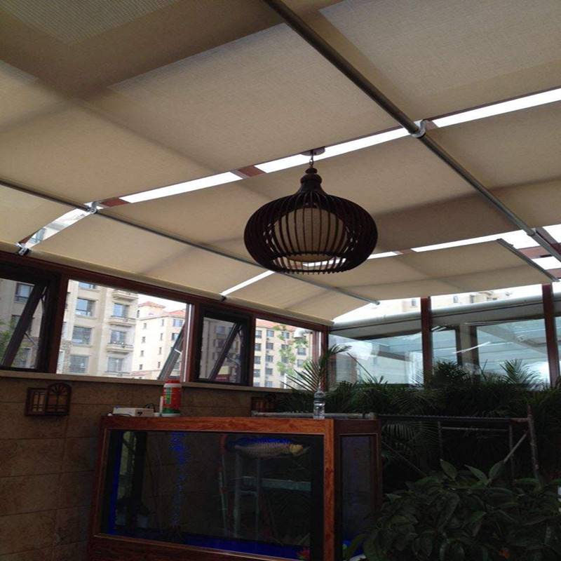 阳光室外遮阳帘廊坊阳光房电动遮阳帘阳光房天棚帘定制厂家