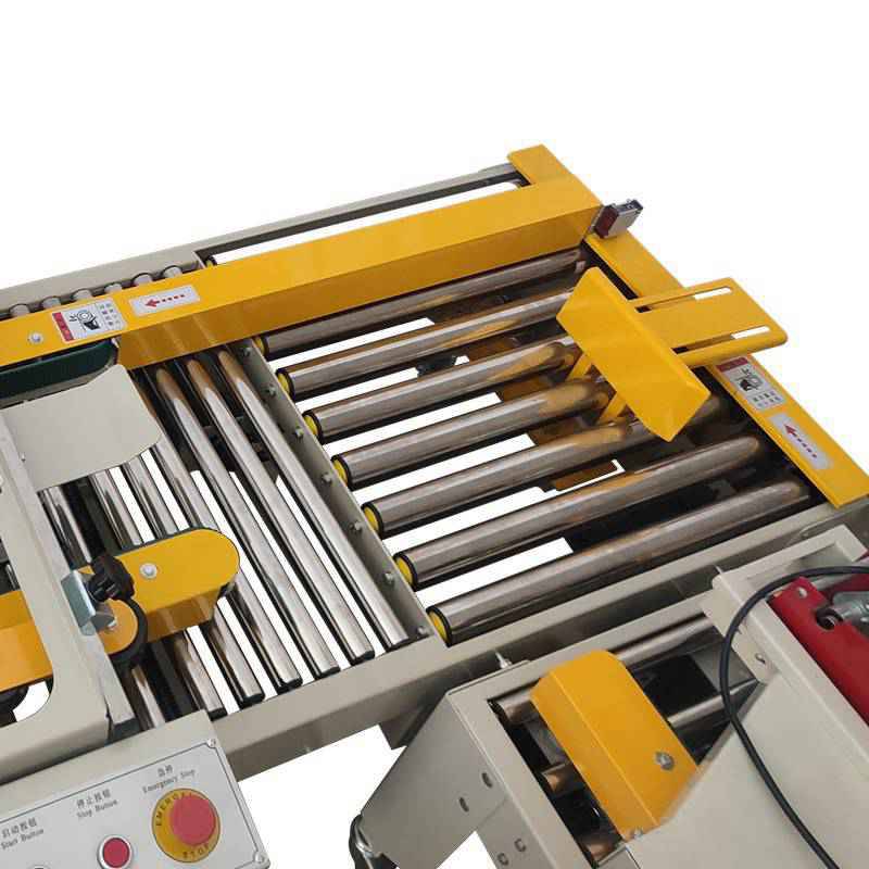 智能十字封箱打包机bzj5050f快递纸箱十字封口打包机日盛达自动化厂家