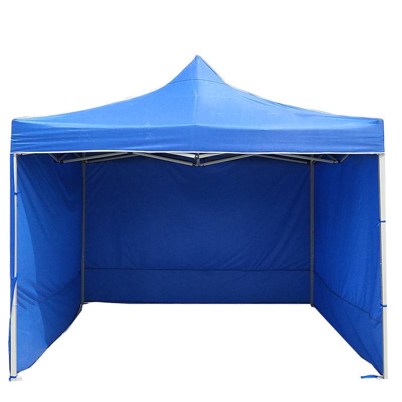 【泰万大排档防疫帐篷蓝色三面三围地摊帐篷广告牛津帐篷】价格_厂家