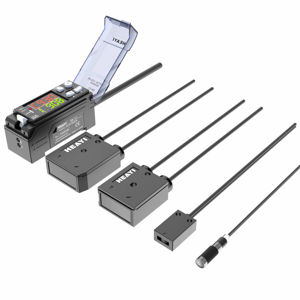 广州合熠自主研发颜色传感器小型可调节感测头ebc10