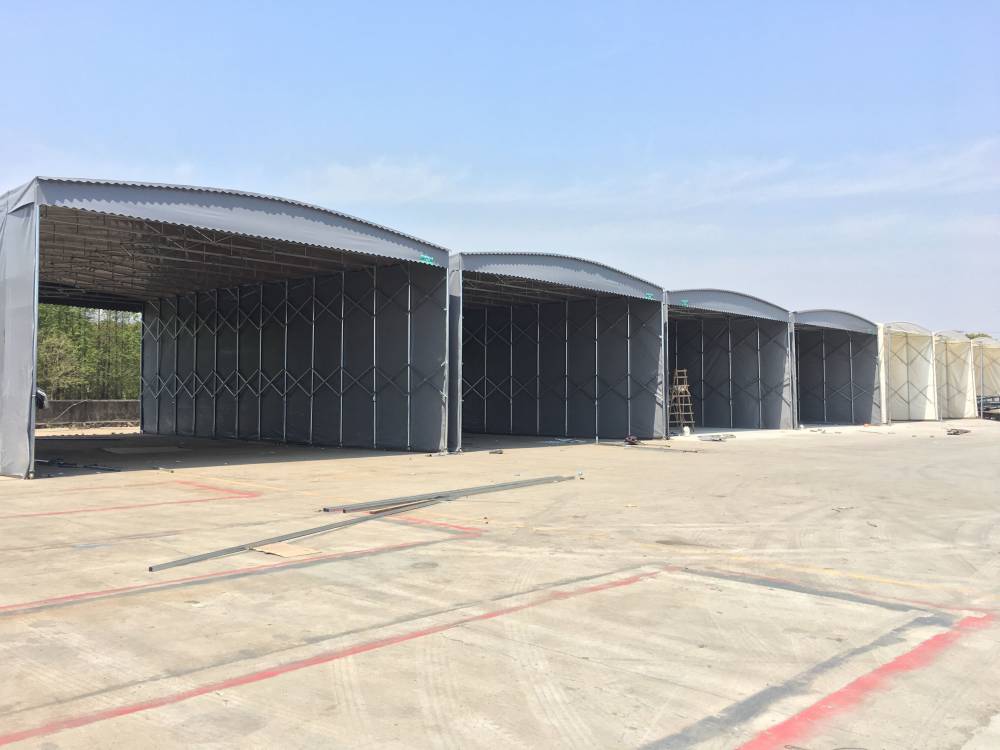 山西仓储棚 小院伸缩式遮阳蓬 ***