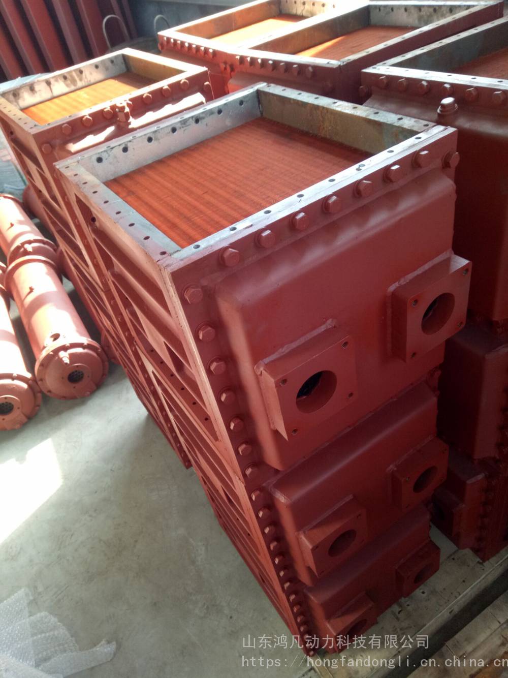 190配件济柴配件12vb2700中冷器空气冷却器