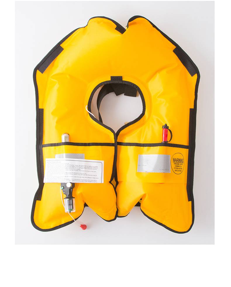 反光片充气救生衣挂脖式自动充气救生衣三秒充气多款可选可定制遇水