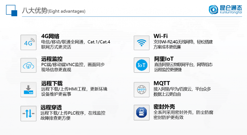 昆态触摸屏TPC1021Nt 10.1寸物联网触摸屏4G-昆仑通态触摸屏_MCGS组态