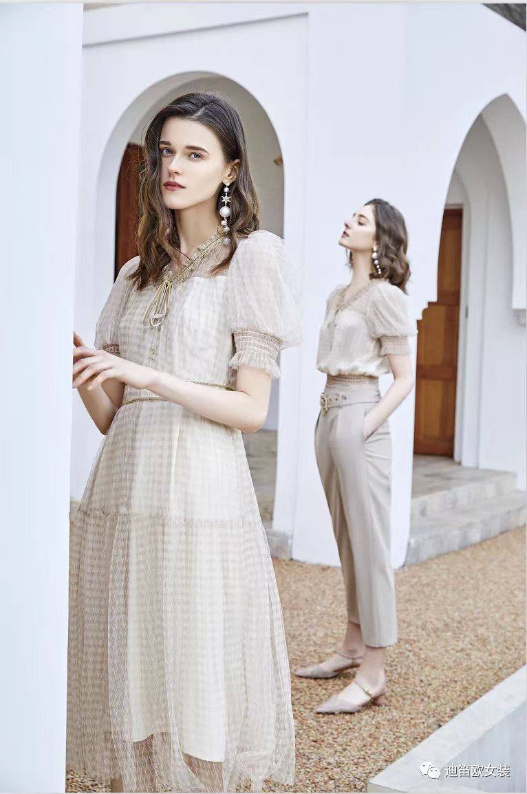 折扣女装品牌迪笛欧夏约布女装兰蔻卓雅尾货批发