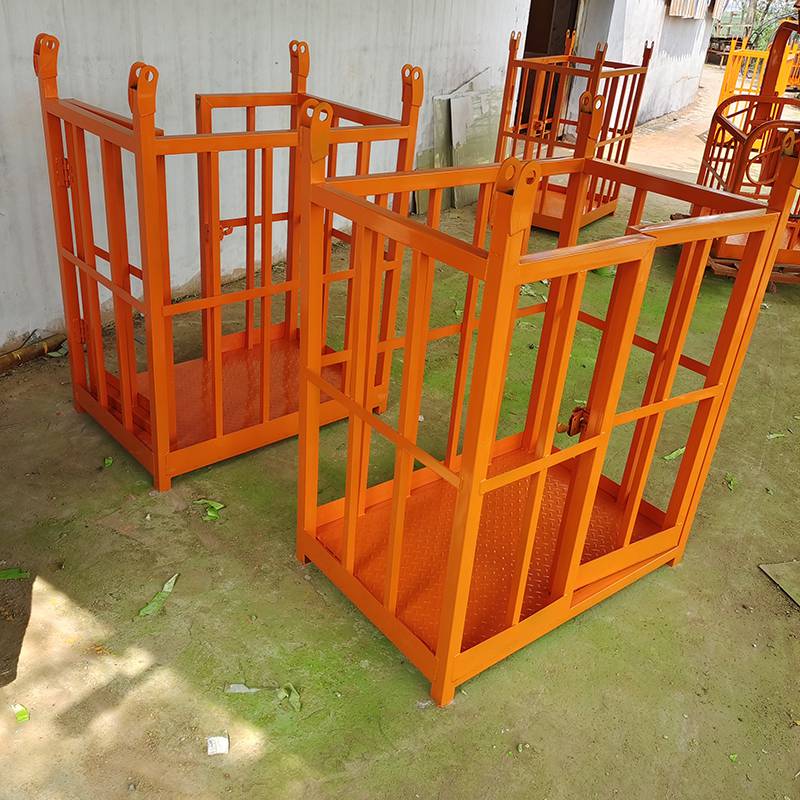 高空作业吊车吊篮360度旋转吊笼久恒随车吊自动调平吊框