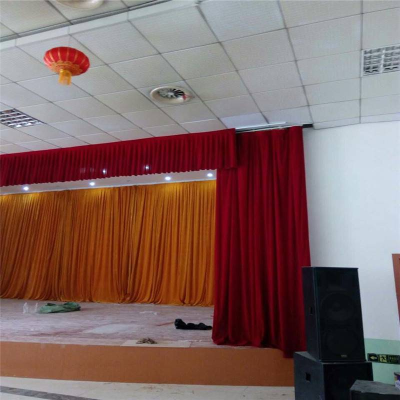 福州舞台幕布定做会议厅幕布防火阻燃幕布福建学校幕布
