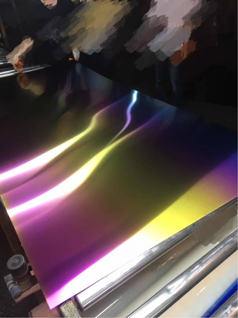 潮流不锈钢真空电镀七彩色建筑装饰渐变色不锈钢板不锈钢彩色加工厂