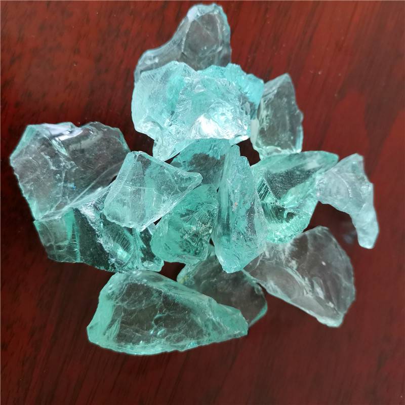 琉璃石地灯石笼玻璃石湖绿玻璃块