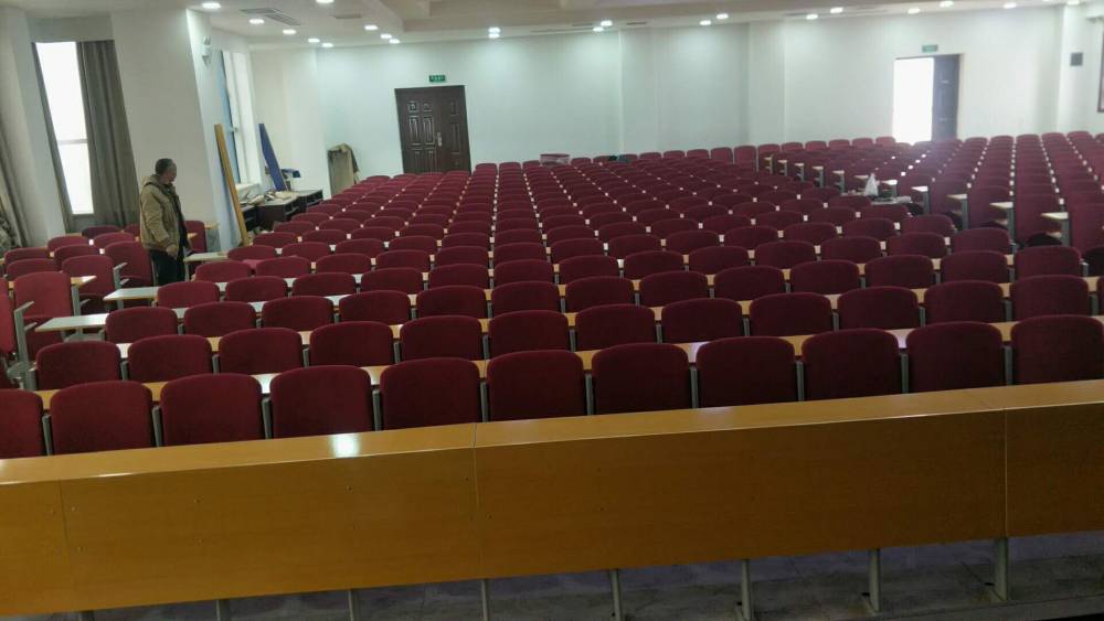 济南学校会议厅活动连排椅定制 众思创家具