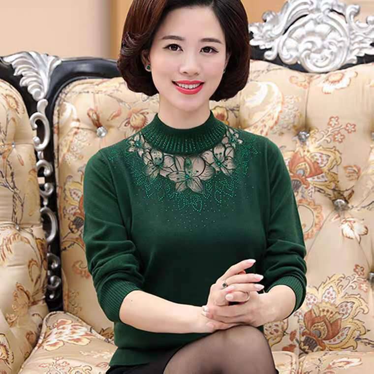 水貂绒毛衣女式针织衫流行热卖网红服装批发秋冬圆领男士针织衫