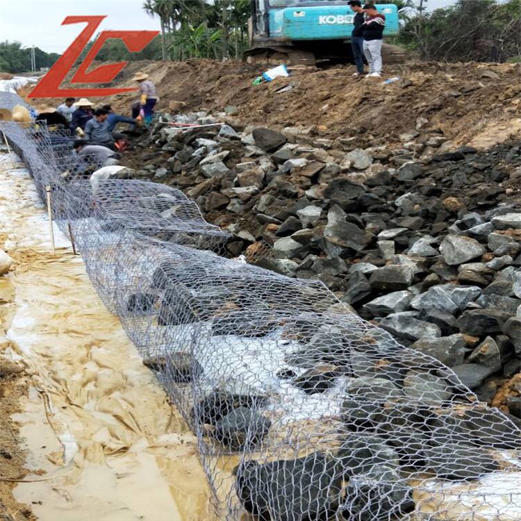 卓昌镀10铝锌合金雷诺护垫边坡护脚格宾垫河道驳岸镀锌绿滨垫