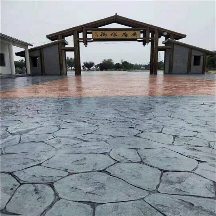 庭院混凝土压模地坪人字砖模具水泥压花人行道材料保护漆批发