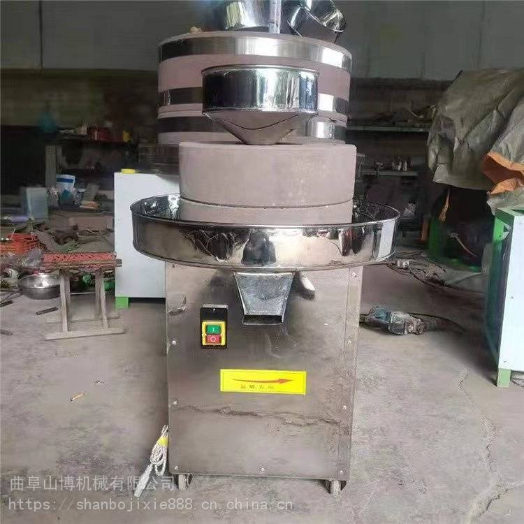 新鲜玉米浆12伏电瓶小石磨 超市定做60型豆浆石磨低温研磨