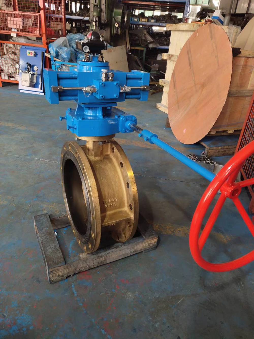 senma液动液压快开快关c954青铜板法兰蝶阀d741xp16q