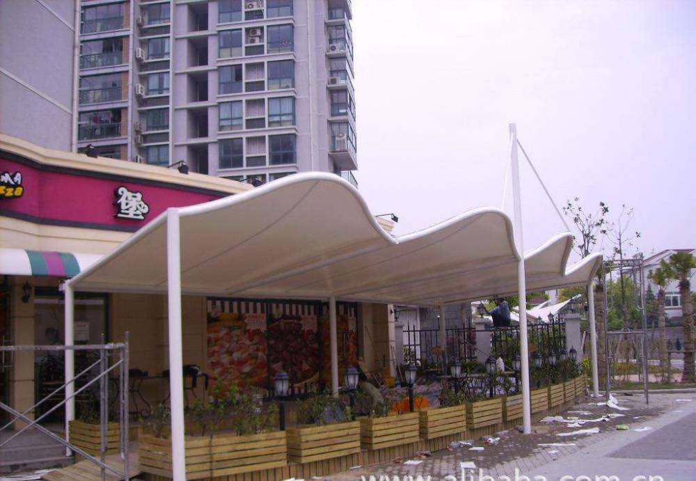 东城膜结构景观棚厂家张拉膜遮雨棚多少钱一平方