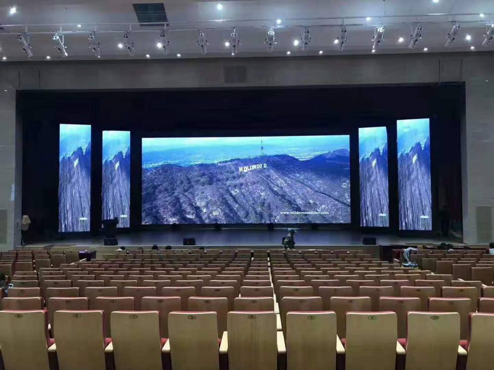 清室内小间距p125舞台屏高清全彩led屏会议显示屏图片