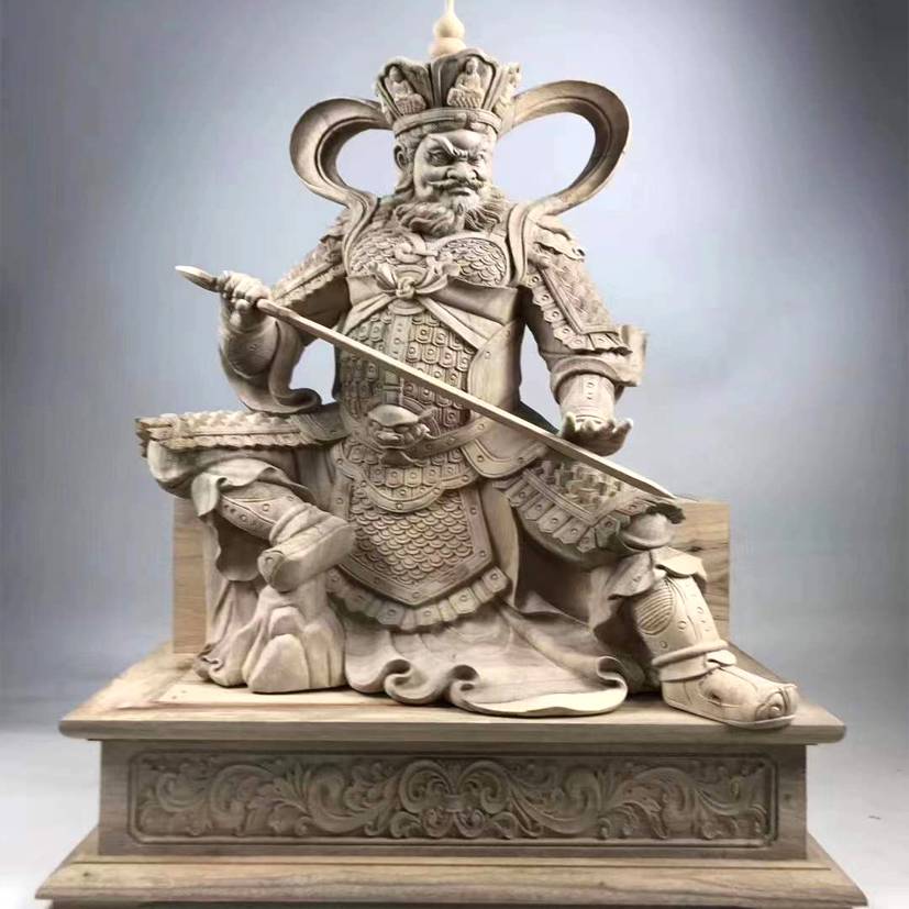 禅相精雕佛教护法四大寺庙四大金刚佛像雕刻工艺