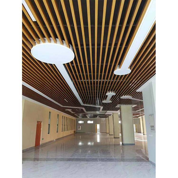 美观透气u型铝天花仿木纹铝方通吊顶铝方通工厂鑫佰捷